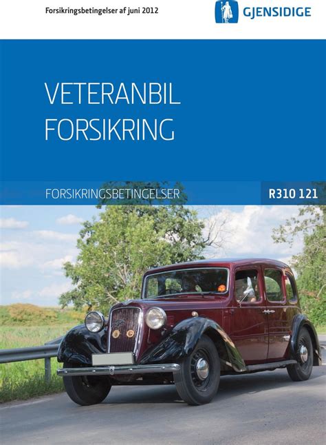 veteranbil forsikring.